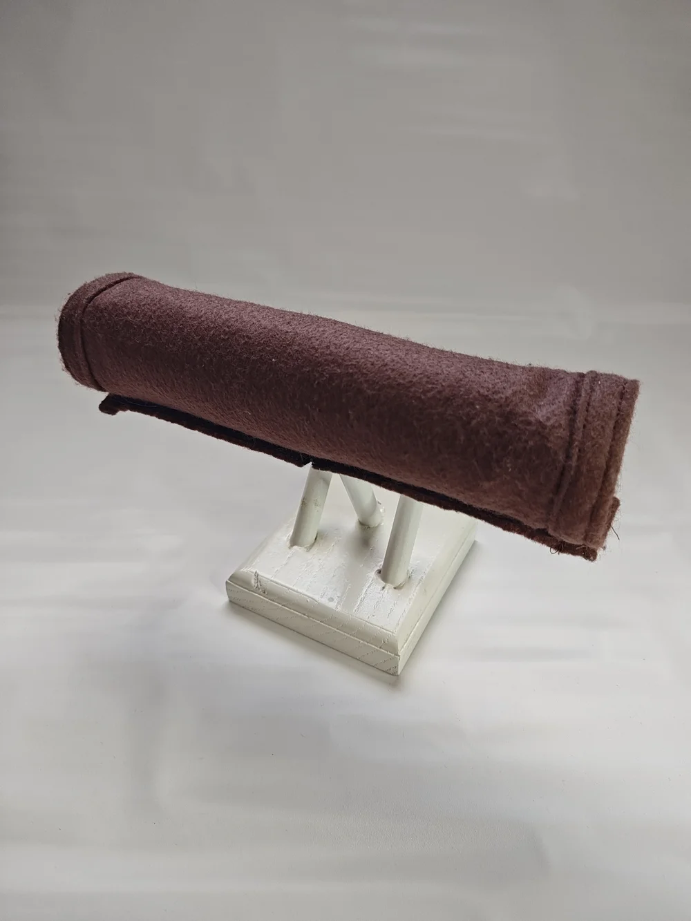 Wooden T-Bar Jewelry Display Stand Felt Bracelet Watch Organizer Handmade